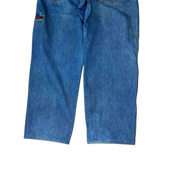 Rare Vintage 90s Paolo Gucci Tupac Biggie Wide Leg Jeans 34 - Picture 9 of 10